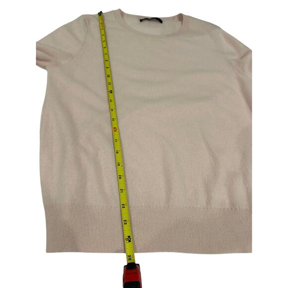 Quince Women’s 100% Cashmere Pullover Sweater Light Pink Size L Preppy - Picture 11 of 11